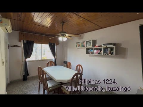 3-Room House for Sale in Villa Udaondo, Ituzaingó