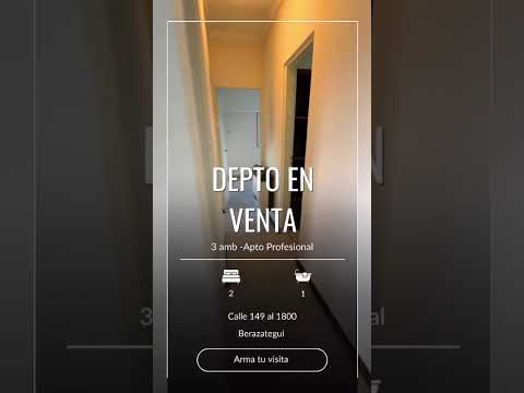 3-Bedroom Apartment for Sale in Downtown Berazategui, Just a Few Meters from the Station—Eligible for Private Financing!