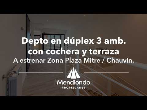 Brand-new 3-bedroom half-duplex apartment. Garage and terrace. Available IMMEDIATELY in Plaza Mitre.