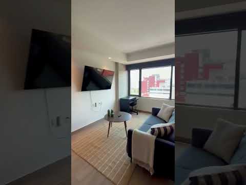 Apartment for rent in Roma Norte, amenities, security, all-inclusive hotel-style
