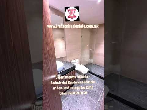 Apartment for Sale - 190 m2 with Private Balconies - San José Insurgentes