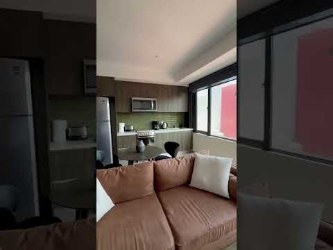 Apartment for rent in Roma Norte, amenities, security, all-inclusive hotel-style