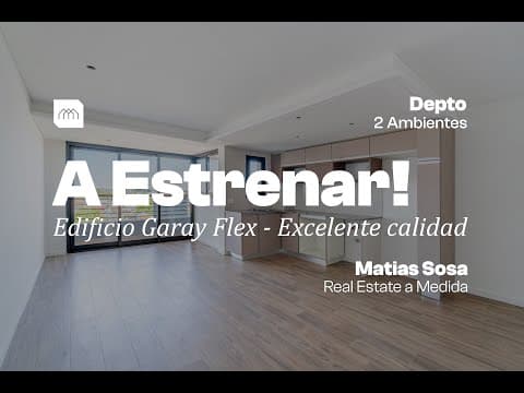 For Sale - Brand-new 2-room apartment facing the street with a balcony. - San José area