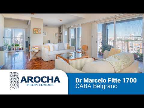 For sale: 4-room apartment with a guest room, garage, and storage room. Bright and airy in Belgrano