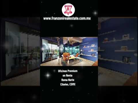 Offices for Rent Near Cibeles in Roma Norte, Mexico City—Furnished—Accommodates Up to 9 People!
