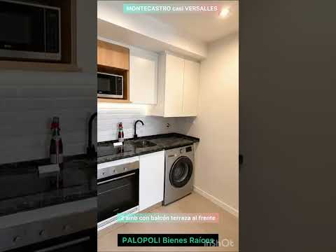 2-ROOM APARTMENT FACING THE STREET WITH A TERRACED BALCONY AND BRAND-NEW AMENITIES - UNOBSTRUCTED VIEWS