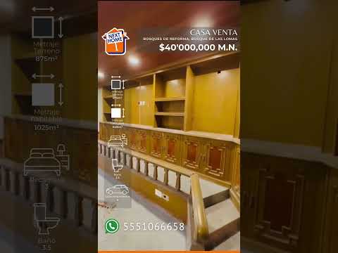 HOUSE FOR SALE IN BOSQUES DE LAS LOMAS