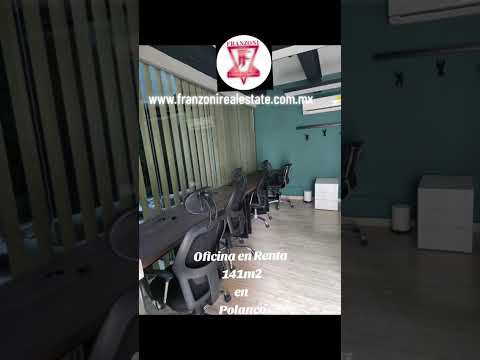 141 m2 Furnished Office for Rent in Polanco, Campos Elíseos, Mexico City!