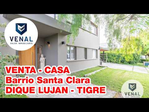 House for Sale in Santa Clara (Villanueva), Dique Luján Tigre: 6 Rooms, 3 Bedrooms, Garden, Pool