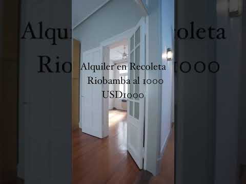 4-ROOM DUPLEX APARTMENT FOR RENT IN RECOLETA – SUITABLE FOR PROFESSIONALS