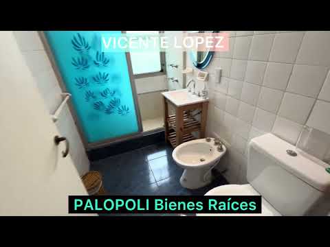 3-room apartment—park, garden, terrace, bike rack, and free parking—in VICENTE LÓPEZ