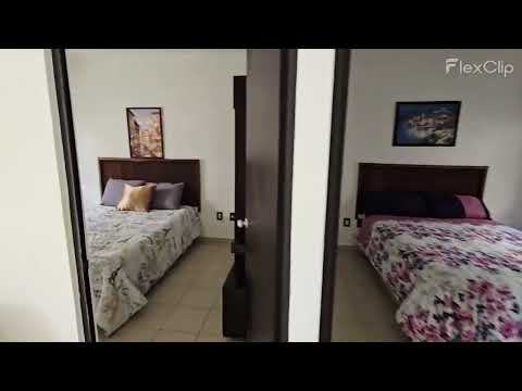2-bedroom furnished apartment for rent. Privada Morell, Playa del Carmen  P4116