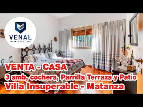 House for Sale: 3 rooms, 2 bedrooms, living room, garage, bathroom, half-bath, laundry room, grill, terrace, and patio