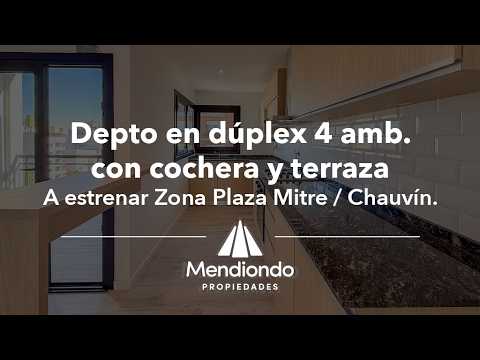 Brand-new 4-bedroom half-duplex apartment. Garage and terrace. Available IMMEDIATELY in Plaza Mitre.