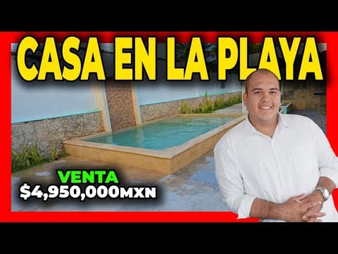 HOUSE FOR SALE ON THE BEACH, CHICXULUB, YUCATÁN, PROGRESO