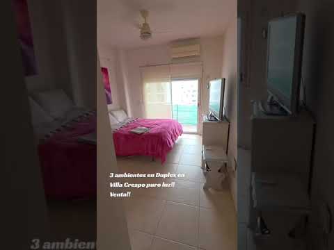 For Sale—3-Room Duplex Apartment—Villa Crespo—Financing Available