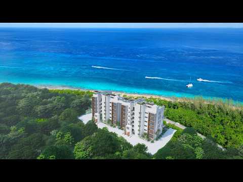 OCEANFRONT APARTMENT FOR SALE IN COZUMEL: 2 BEDROOMS, PRIVATE POOL, GYM, JACUZZI