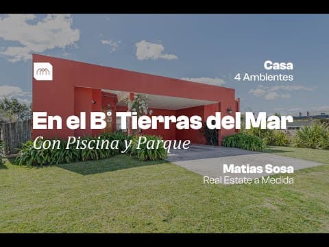 For Sale - 4-Room House - Park with Pool and Patio with Grill - Tierras del Mar