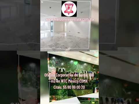 100 m2 Office Space for Rent at WTC Mexico!