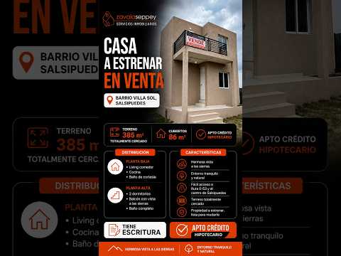 REPRICED - Brand-New, Mortgage-Eligible House in Salsipuedes, 2 Bedrooms