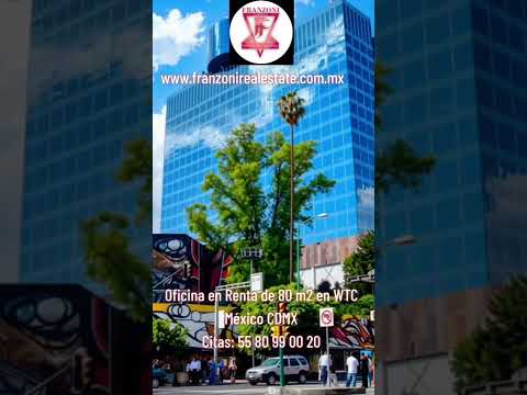 80 m2 Office for Rent at WTC Mexico—An Icon of the City!