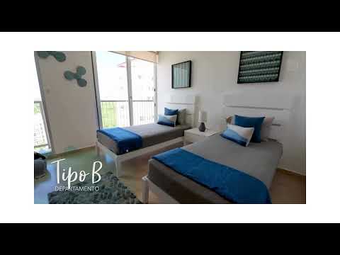 APARTMENT FOR SALE IN CANCUN: 2 BEDROOMS, POOL, GYM, YOGA AREA, BITCOIN