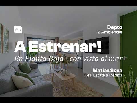 For Sale - Apartment - 2 Rooms - Ocean View - Punta Mogotes Area