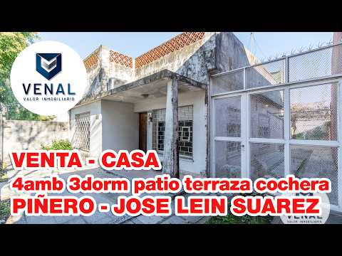 For Sale: 4-room house, 3 bedrooms, patio, terrace, double garage, José León Suárez