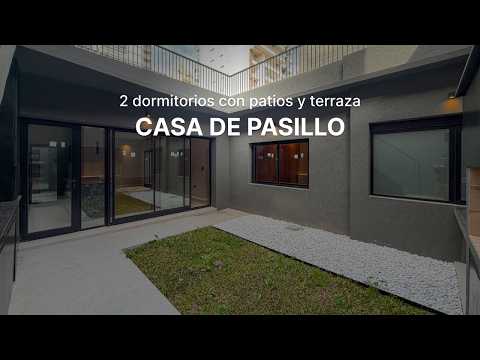 2-bedroom house with a garden, barbecue area, patio, and pool