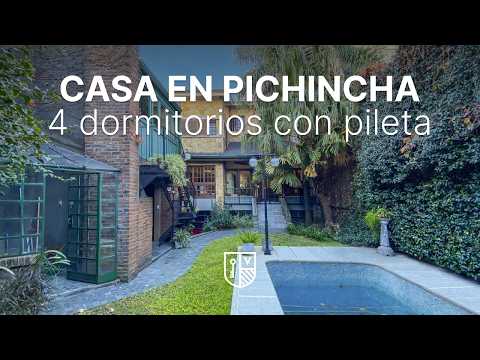 4-bedroom house plus a multipurpose room, garden, pool, barbecue, and 3 parking spaces