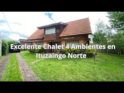 4-room house for sale with a garden and garage in Ituzaingó Norte