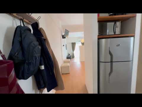 Spacious, furnished, fully equipped studio apartment for rent with a balcony in Recoleta