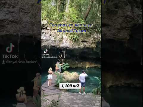 1,100 M² LOT FOR SALE IN AKUMAL, PLAYA DEL CARMEN, WITH A CENOTE AND AMENITIES
