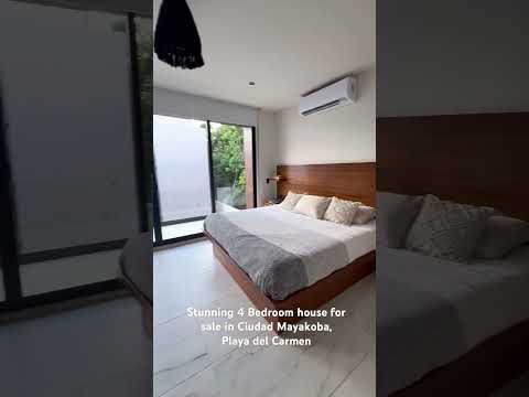 For Sale: Modern 4-Bedroom Home with Solar Panels, Ciudad Mayakoba, Playa del Carmen