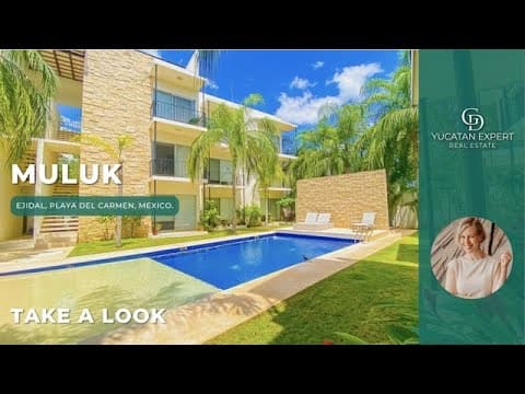 Apartment for sale in Playa del Carmen with a spacious rooftop terrace