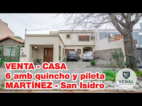 House for sale in Martínez, 6 rooms with a barbecue area and pool - San Isidro