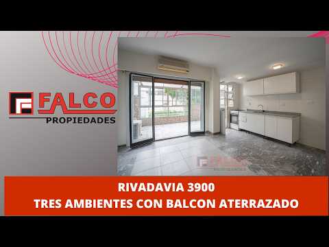 Renovated 3-room apartment with a terrace-style balcony