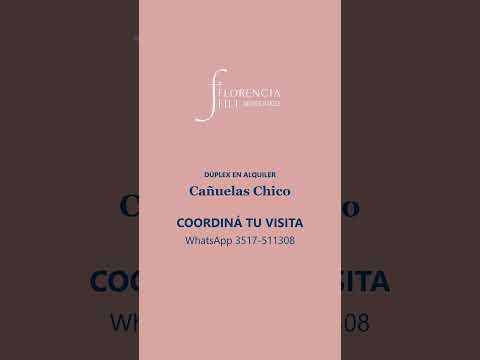 Rental in Cañuelas Chico | 3-bedroom duplex with a patio, barbecue, and central heating