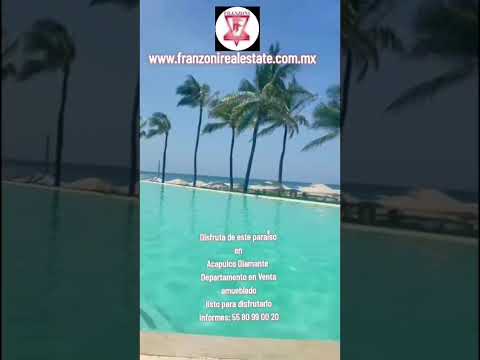 Apartment for Sale in Acapulco Diamante – 3-Bedroom, Furnished, Resort-Style, Just Steps from the Beach
