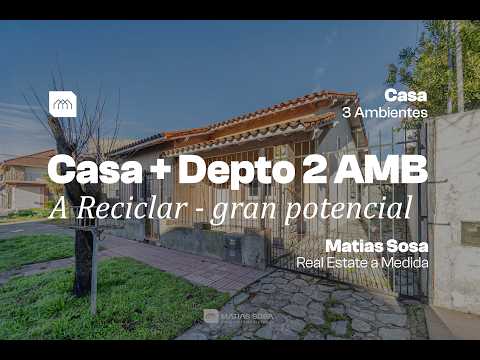 For Sale - House - 3 rooms - Apartment - Barbecue Area - In Need of Renovation - Puerto
