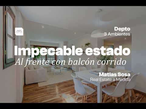 For Sale - Apartment - 3 Rooms – In Impeccable Condition - Plaza Rocha - Financing Available