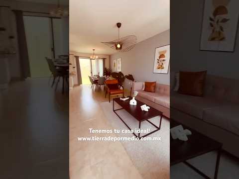 House for Sale, TV Room on the Ground Floor, in a Gated Community in Zakia, Querétaro