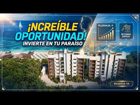 APARTMENT FOR SALE IN COZUMEL WITH PRIVATE JACUZZI AND ROOFTOP WITH PANORAMIC POOL