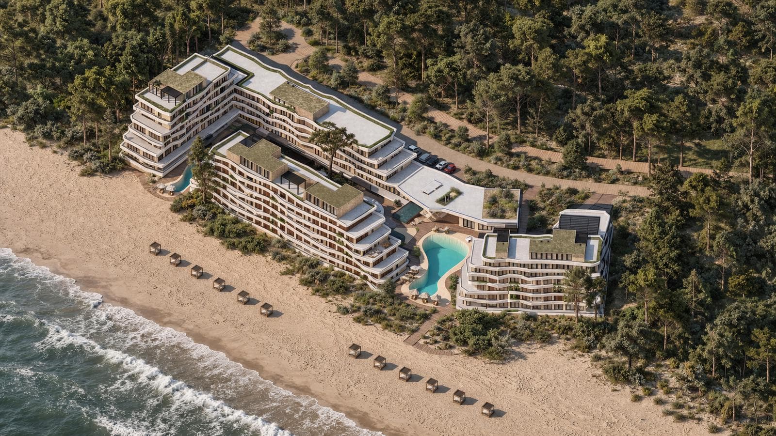 Departamento Monoambiente frente al Mar - Arenas Villarobles - OBRA AVANZADA. Anticipo y cuotas!