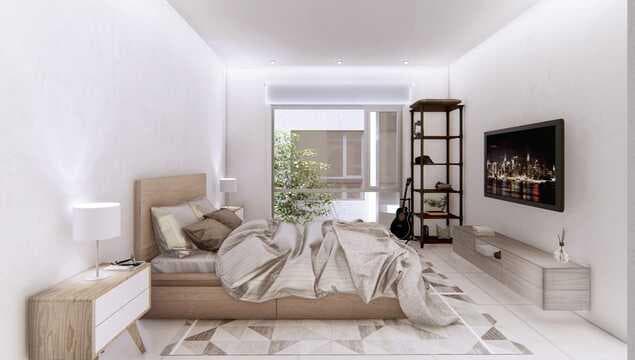 3-Room Apartment with Balcony, Ocean View, Double Garage, La Perla—Brand New