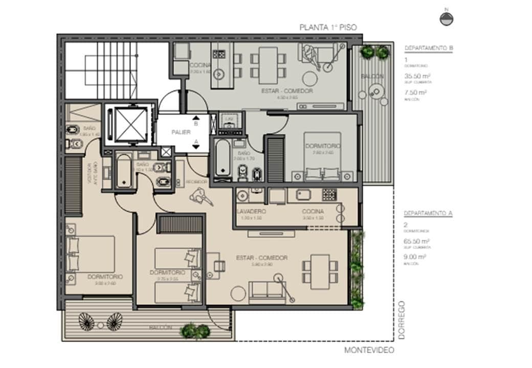 Departamento en venta 1 dormitorio - Rosario