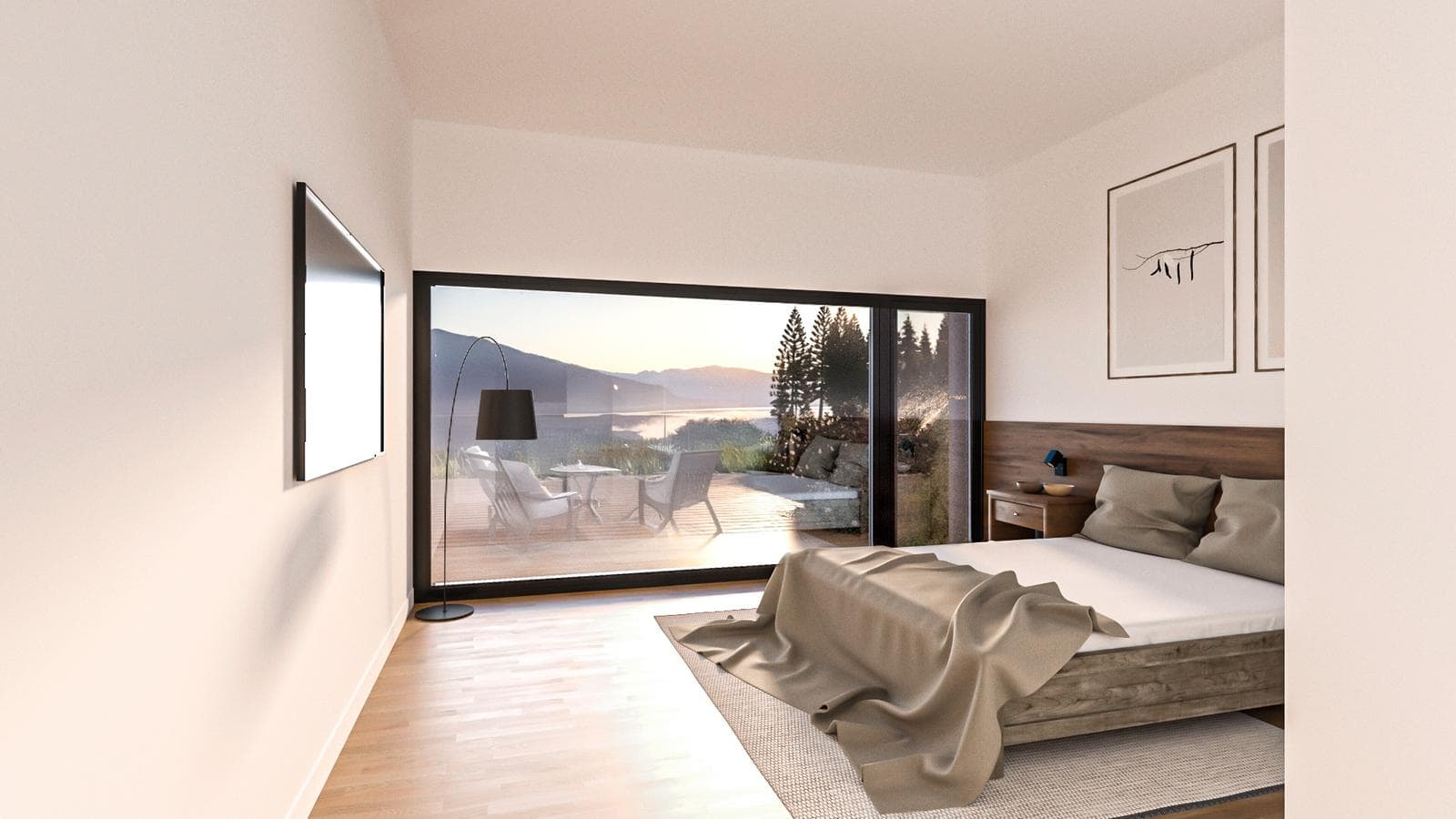 106-square-meter Apartment with a Lake View at Mirador Residece