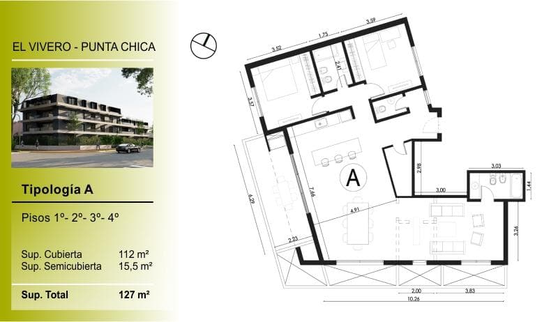 For Sale in Pozo, Development in Punta Chica, San Fernando. 4-room "B" Apartments—FINANCING AVAILABLE