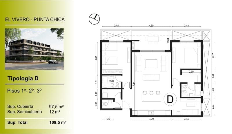 For Sale in Pozo, Development in Punta Chica, San Fernando. 4-room "B" Apartments—FINANCING AVAILABLE