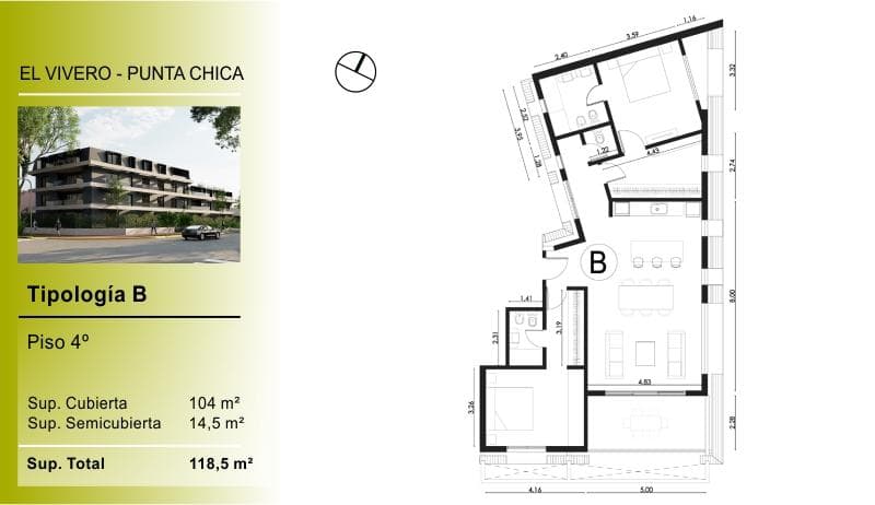 For Sale in Pozo, Development in Punta Chica, San Fernando. 4-room "B" Apartments—FINANCING AVAILABLE